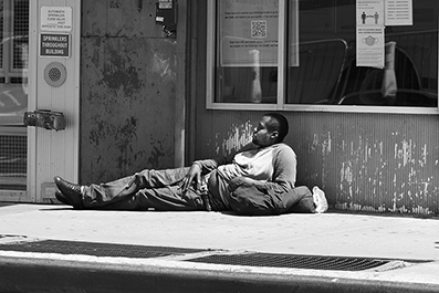 Homeless : Street Life : New York : Personal Photo Projects : Photos : Richard Moore : Photographer